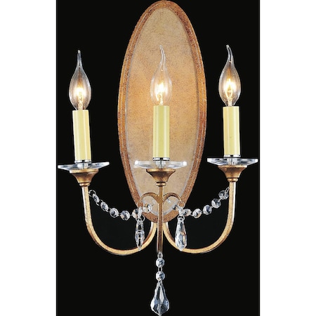 Cwi Lighting Electra 3 Light Wall Sconce With Oxidized Bronze Finish 9836W12-3-125